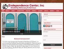Tablet Screenshot of endependence.org